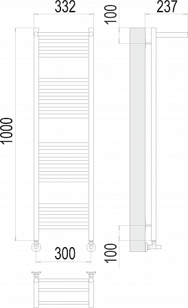 Аврора с/п П20 300х1000 Полотенцесушитель  TERMINUS Белово - фото 3