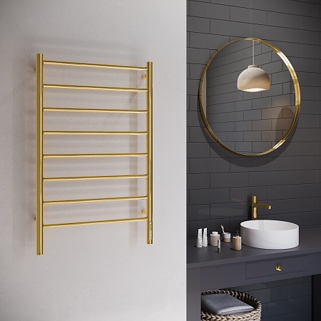 Аврора П8 500х850 Электро Полотенцесушитель TERMINUS Золото Белово - фото 3 Аврора П8 500х850 Электро Полотенцесушитель TERMINUS Золото Белово - фото 3