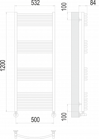 Классик П22 500х1200 Полотенцесушитель  TERMINUS Белово - фото 3